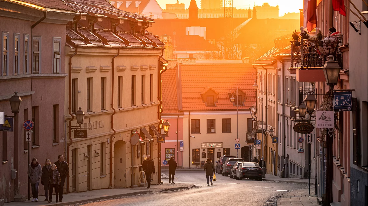 Uzupis district in Vilnius, Lithuania