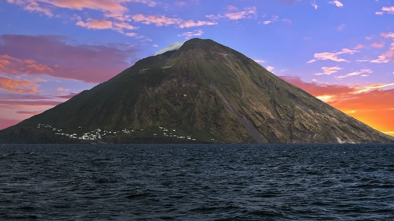 Stromboli volcano in Italy