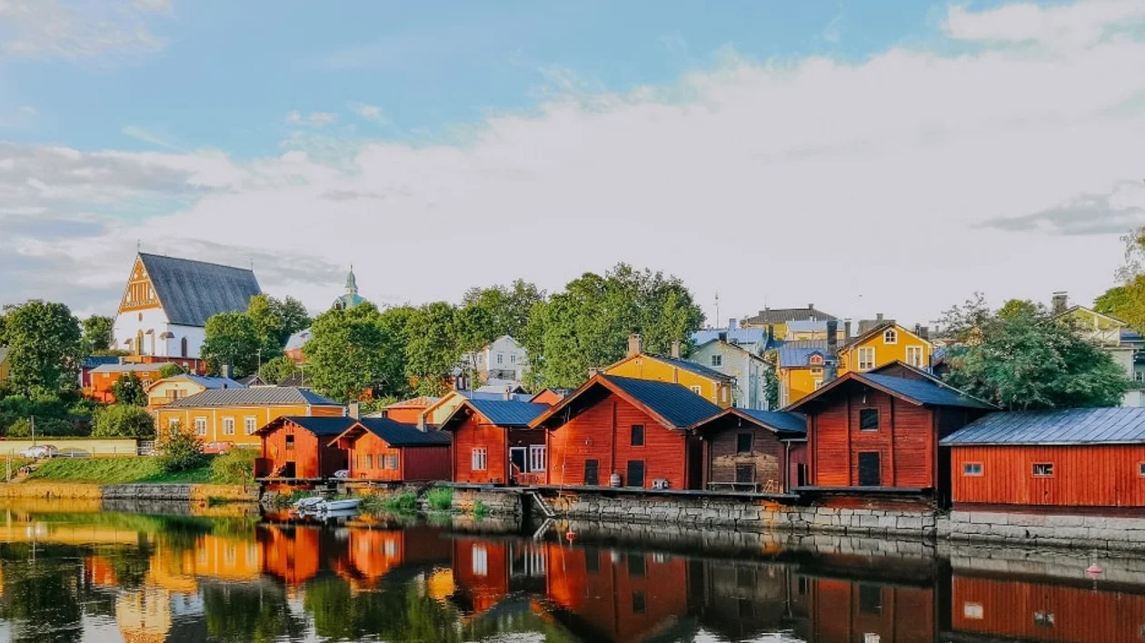 Porvoo is famous for its old wooden city center
