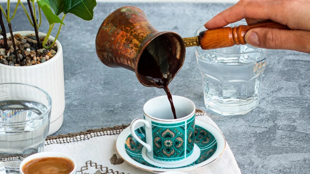 Cyprus coffee artfully roasted in ember in a traditional bronze coffee pot Deputy Ministry of Tourism © Deputy Ministry of Tourism