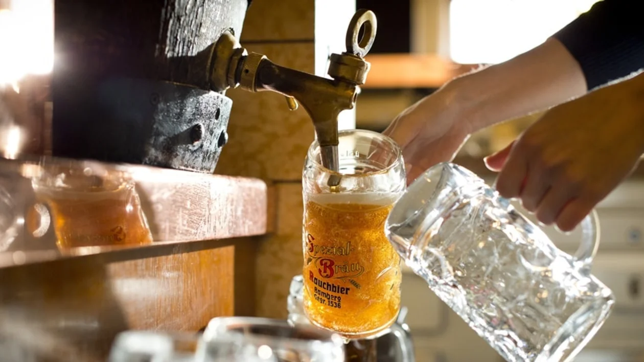 Biergenuss; frisch gezapft vom Fass – © FrankenTourismus/Bamberg TKS/Andreas Hub