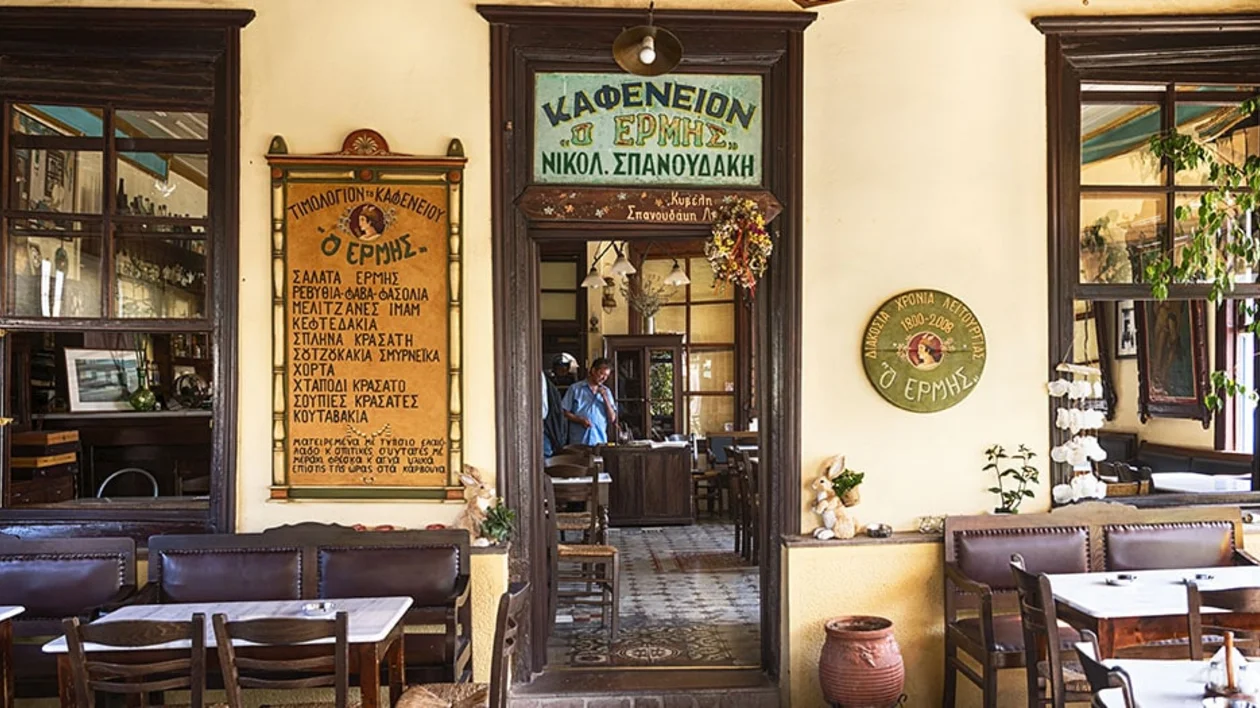 Traditional Coffee shop on Lesvos Island © GNTO/ P. Merakos