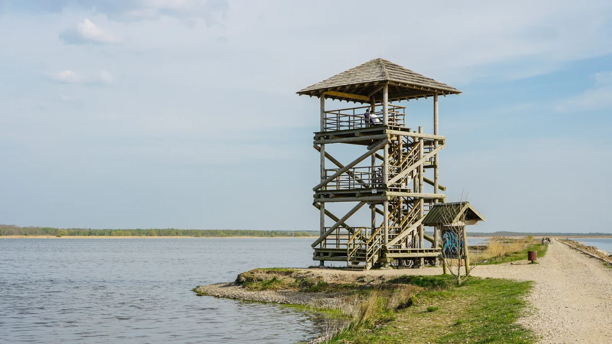 Viewpoint at Liepaja Lake, Latvia.