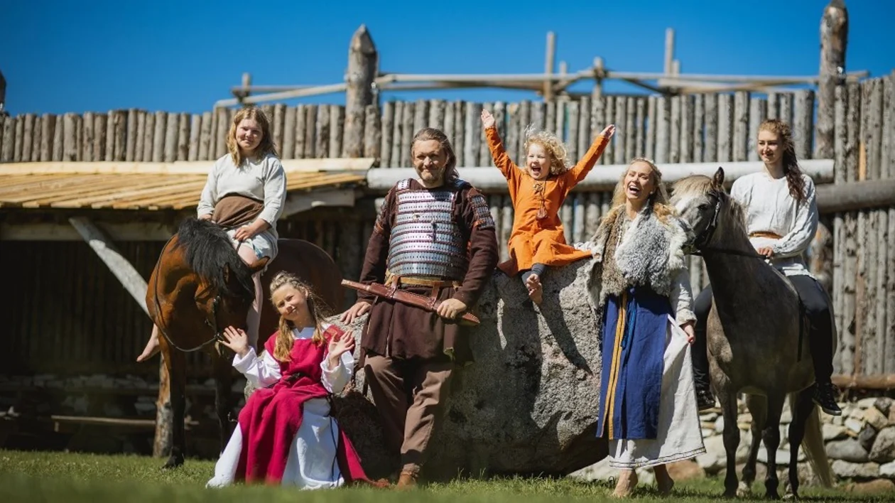 Viking at Asva Viking Village on Saaremaa, Estonia