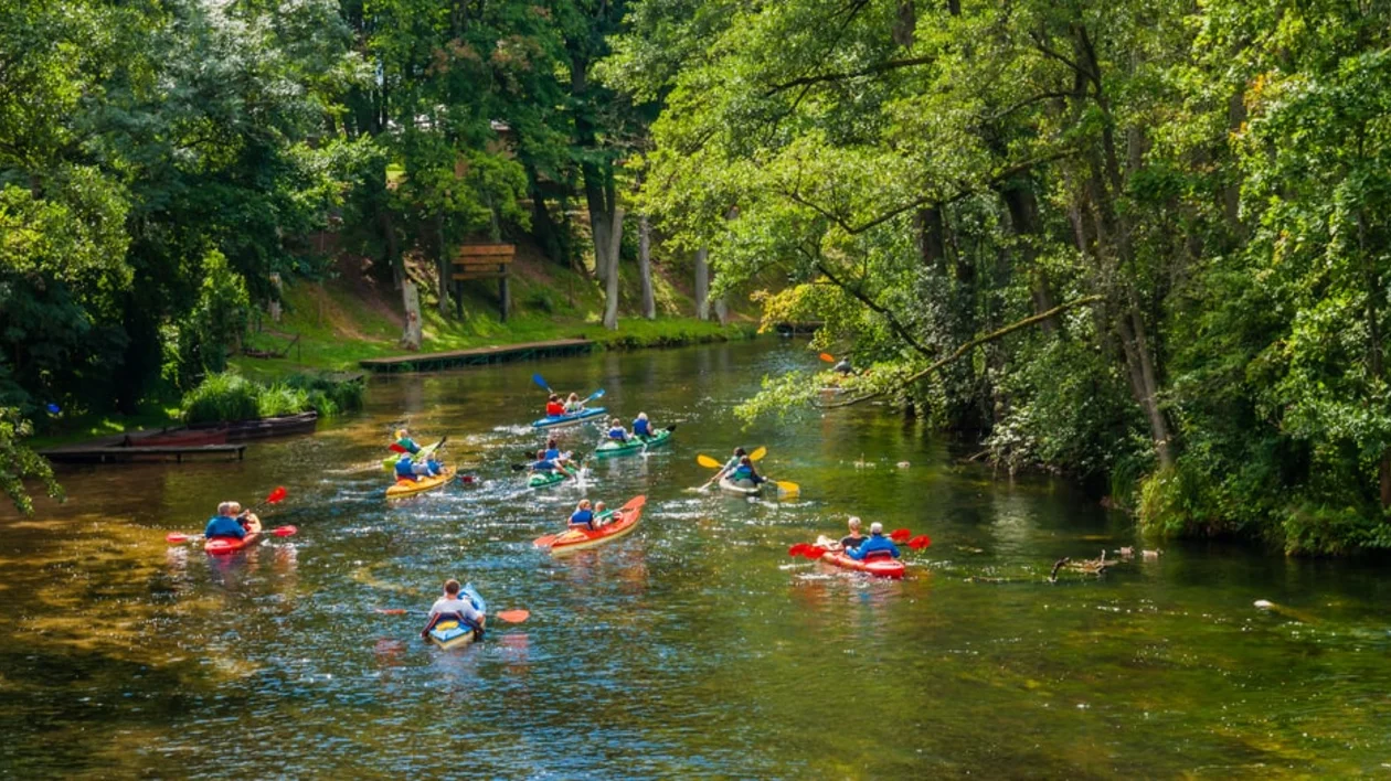 A kayaking trail, The Krutynia River in Mazury. ©POT
