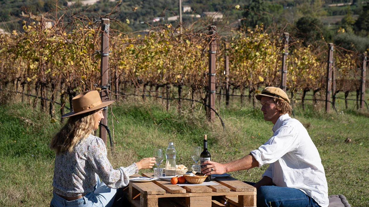 Picnic in Assisi, Italy.