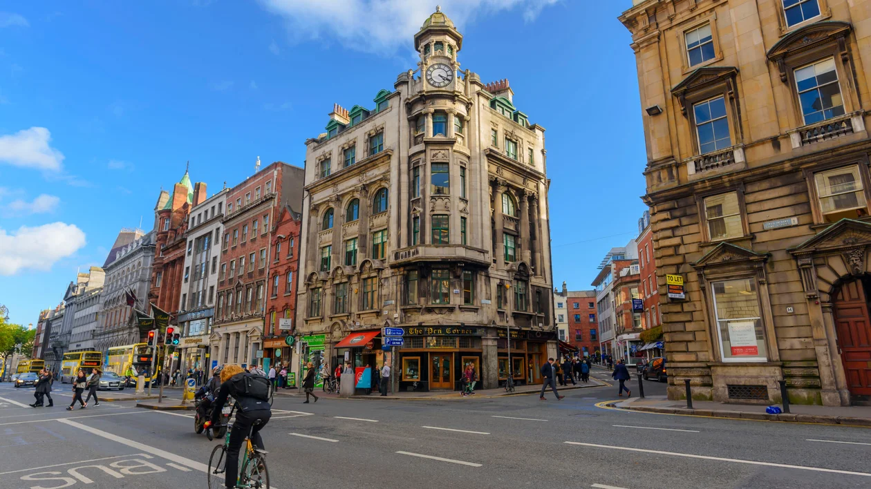 Dublin city center.
