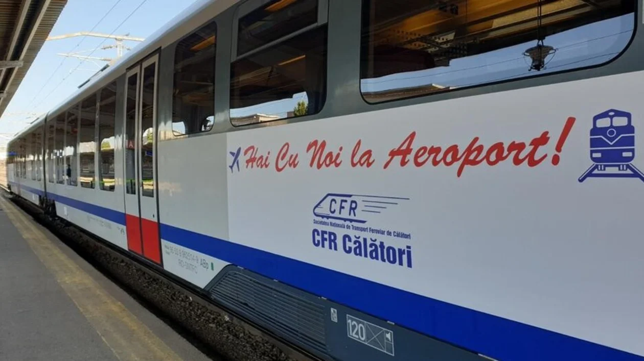 Calatori train in Romania and its landscape.