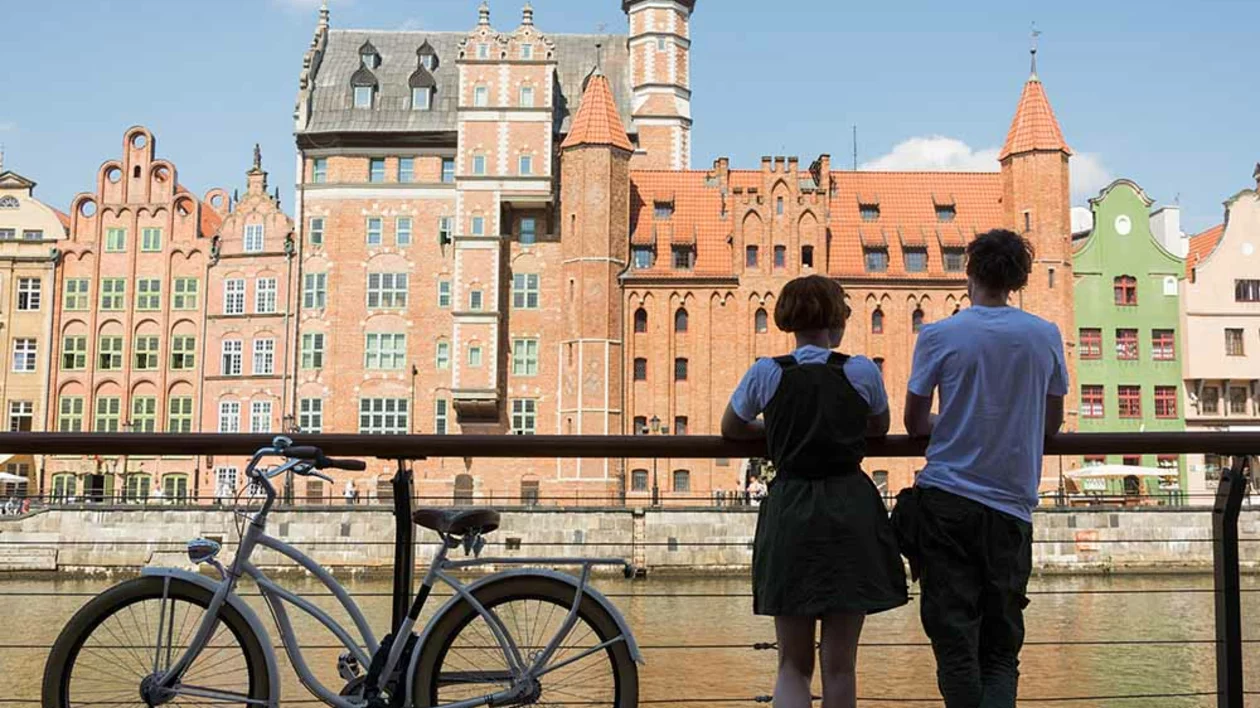 View on one of Gdansk's canals, Poland