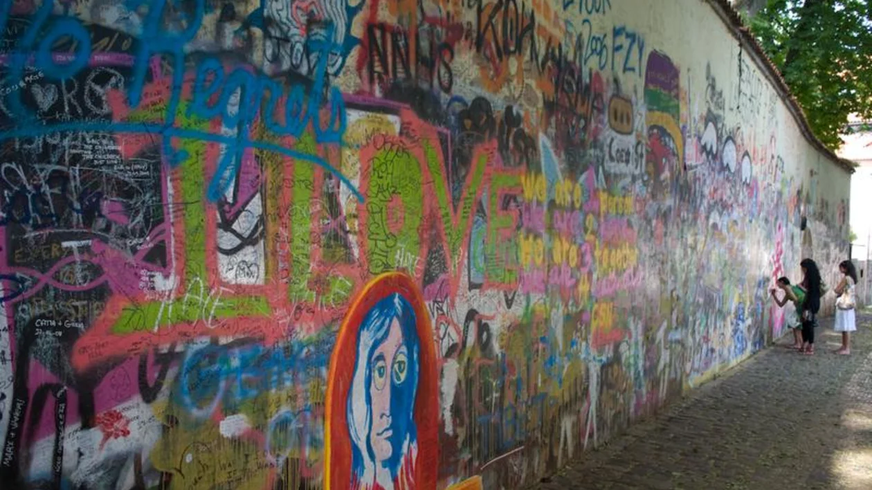 Leave your mark in Prague right here on the famous John Lennon wall.