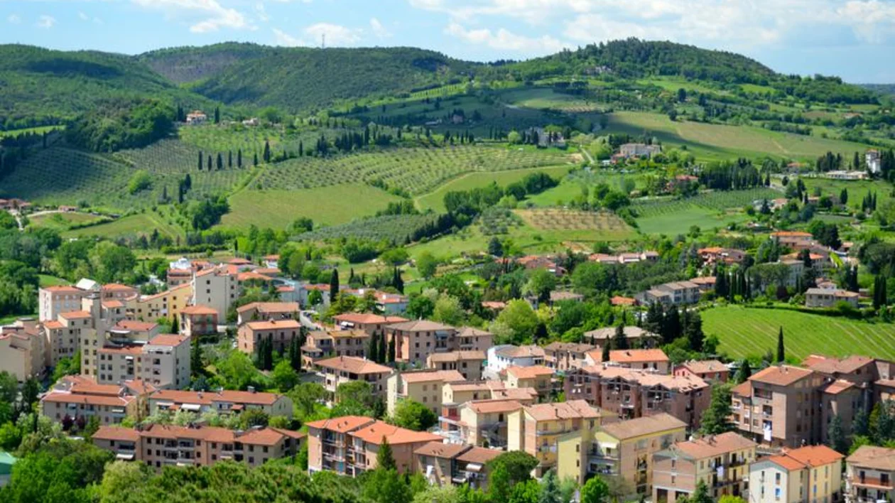 San Gimignano, Tuscany, is famous for its locally made white wine