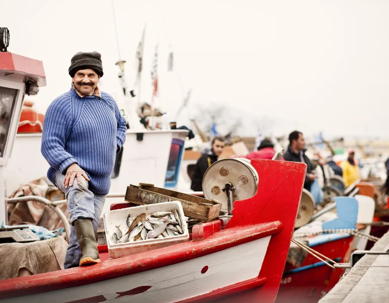 Fishman at the island of Volos