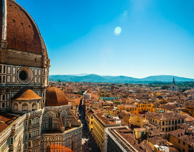 The Basilica di Santa Maria del Fiore (Basilica of Saint Mary of the Flower) in Florence