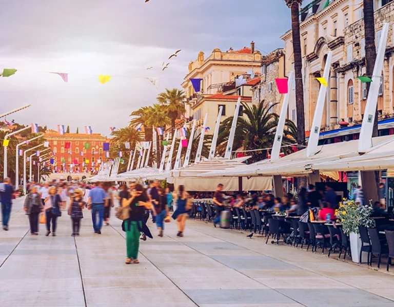 Coffees in Split, Croatia.