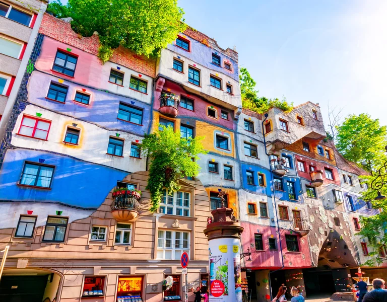 Hundertwasser House Façade, Vienna.