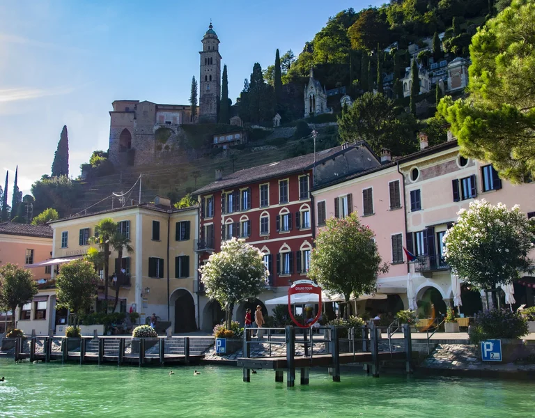 Lungolago di Morcote, Switzerland.