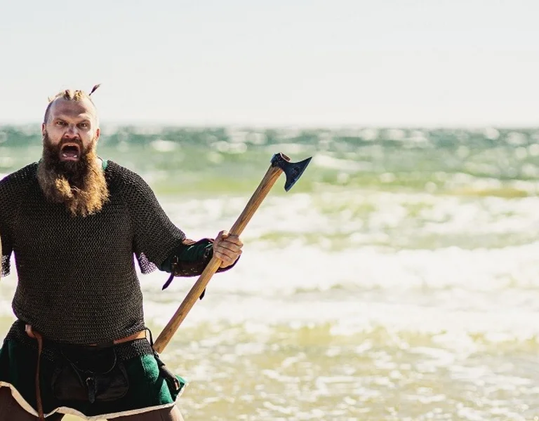 Viking at the beach, Estonia