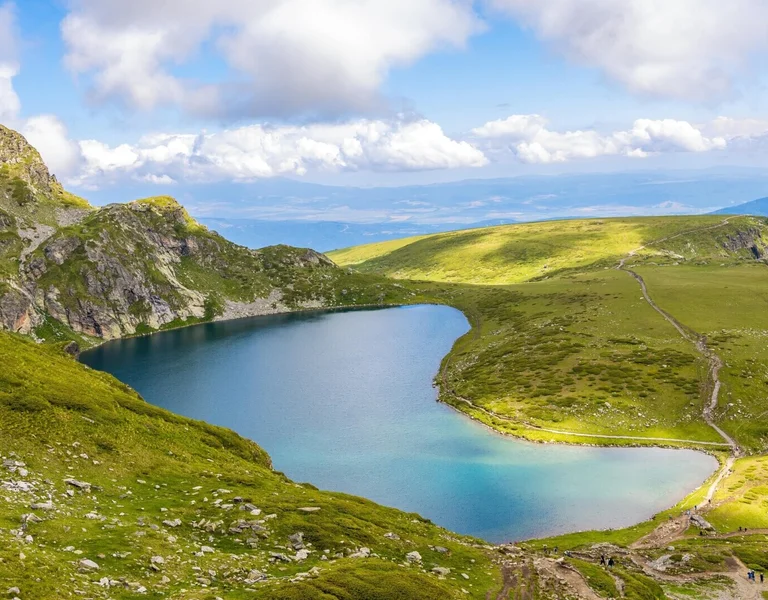 Amazing shot of Seven Rila lakes, Bulgaria.