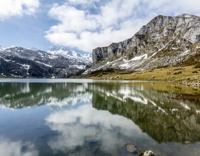 Fantastic lake Ercina, one of the famous lakes of Covadonga, Asturias , Spain. ©KarSol/ iStock