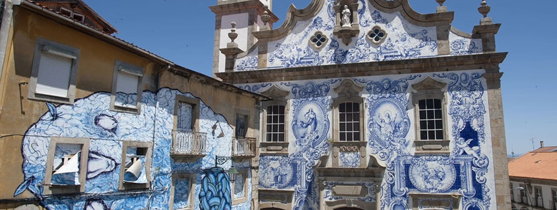 Challenge your perspective with Street art in_Igreja Santa Maria, Covilha