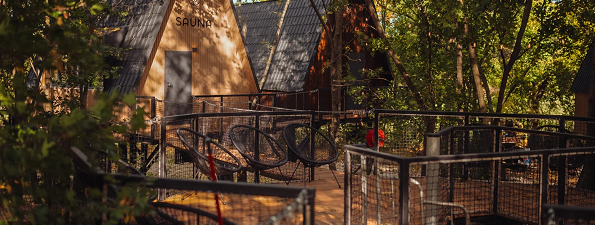 Try a treetop cottage in the Tokaj region region for camping from a completely different perspective.