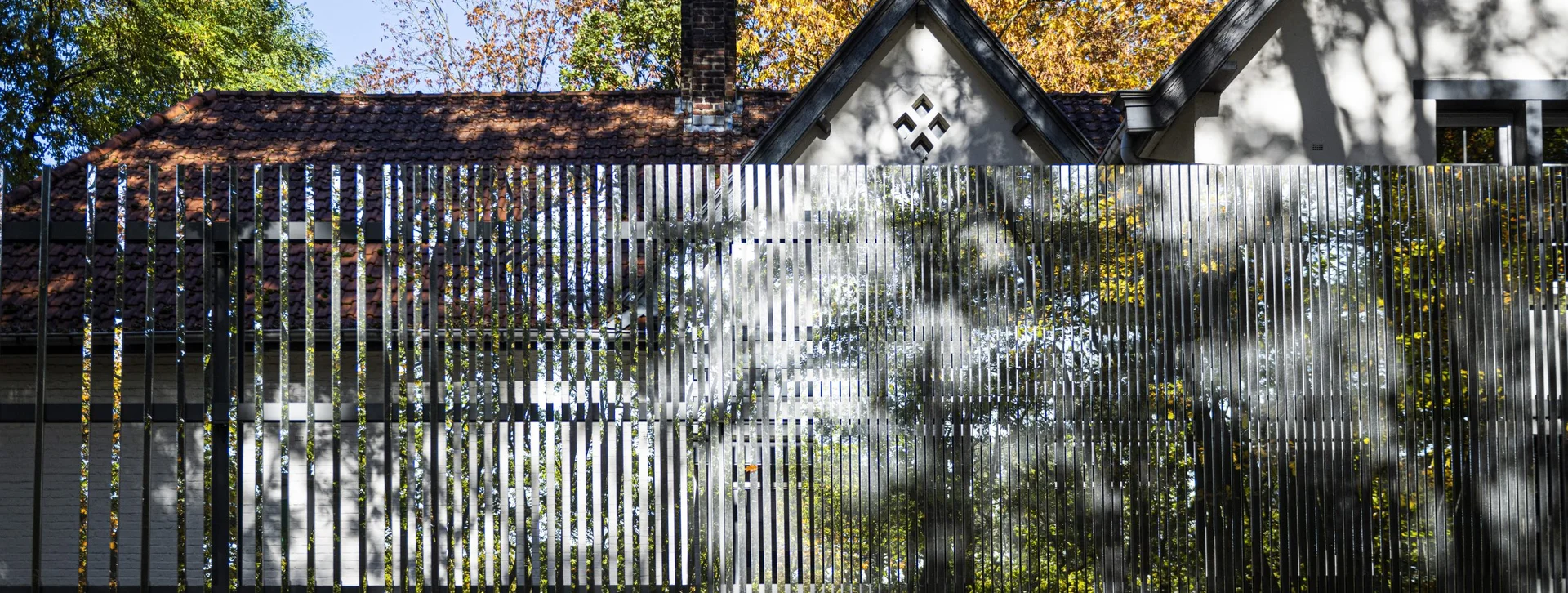 Emile Van Doren Museum exterior, featuring a brick roof.