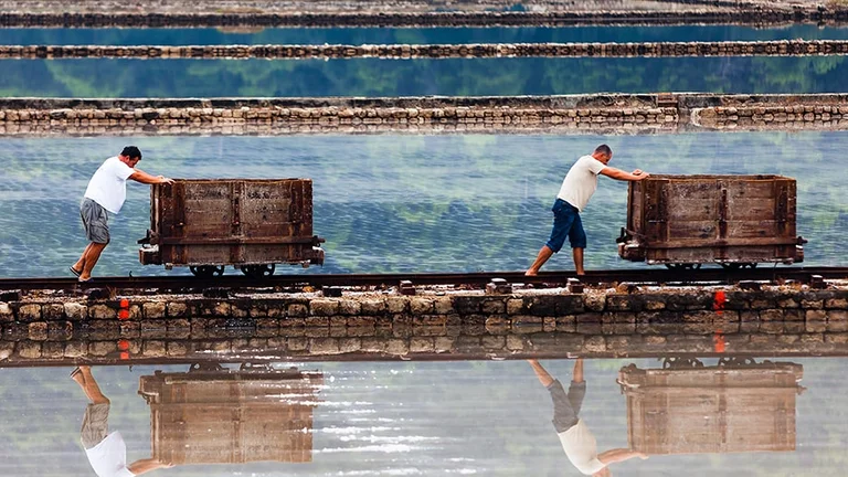 Taste the sea in the salt from Ston, Dubrovnik-Neretva County, Croatia