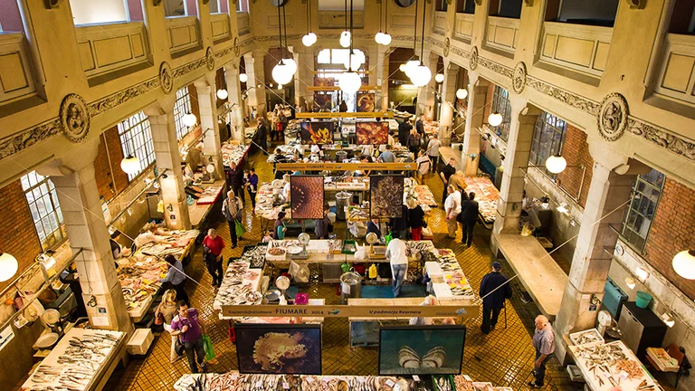 What catch of the day will catch you eye at the fishmarket in Rijeka?