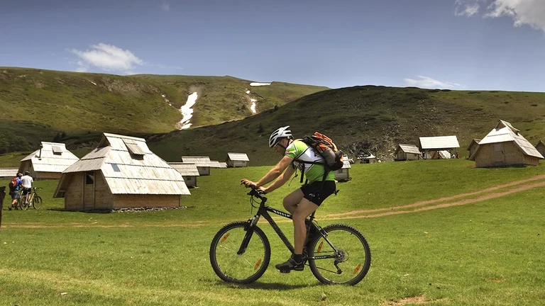biking in Montenegro mountain small village