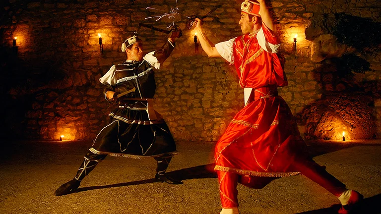 Don't blink if you want to catch every movement of the blades in the traditional Moreška sword dance!