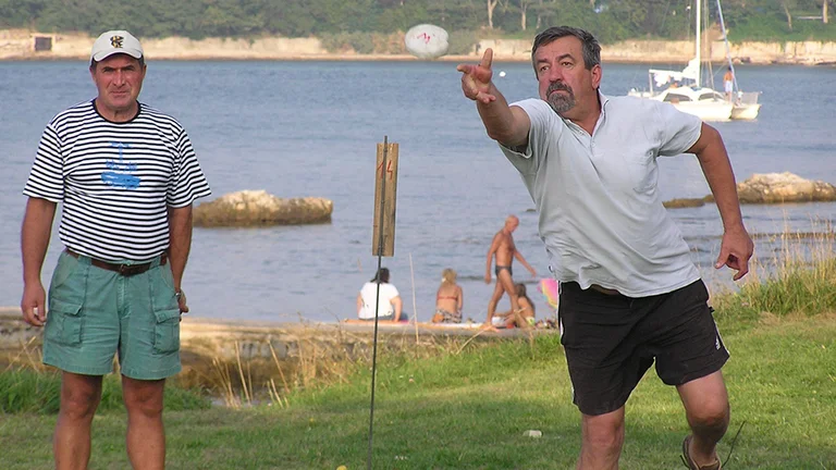 Ask if if you compete in the stone put and match the locals' skill!