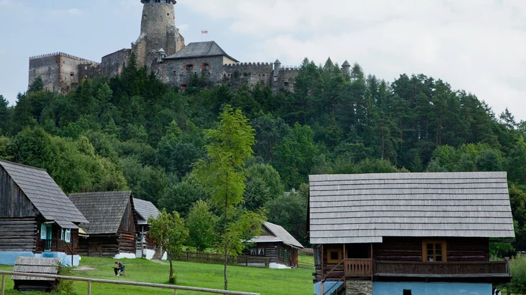 A truly exceptional open-air museum in Stará Ľubovňa sits directly beneath a picturesque medieval castle.