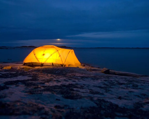Midnight camping