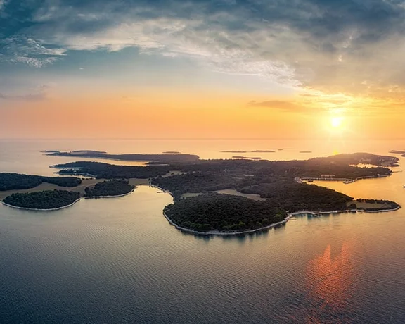 Incredible sunset views will enchant you in the Brijuni islands
