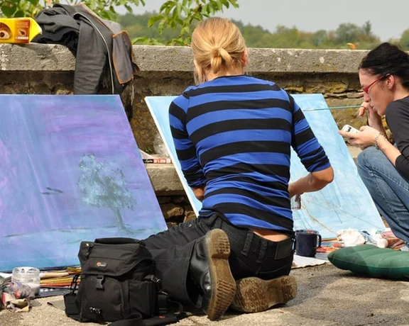 Pick your favorite artist at the Grožnjan painting competition
