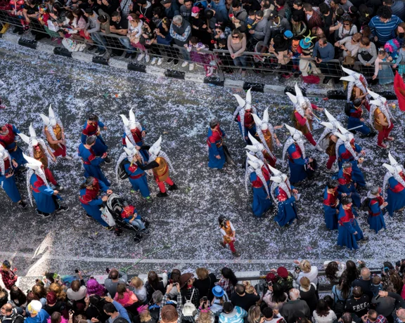 Feel the energy of the Limassol Carnival Parade.