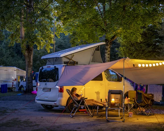 Cozy nights after breathtaking touring days await at TCS Camping Salavaux.