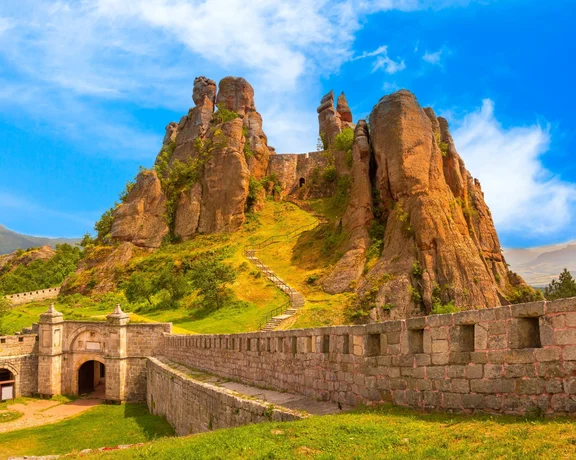 Belogradchik Fortress set among the Belogradchik rock formations