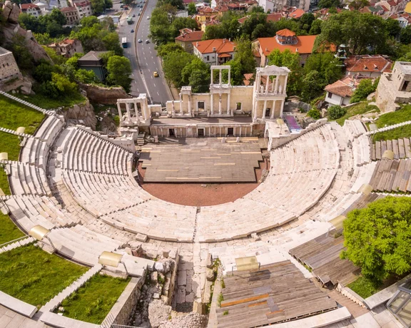 Ancient Roman Theatre in Plovdiv, Bulgaria